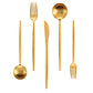 Matte Gold Silverware Set for 4 (20 Count)