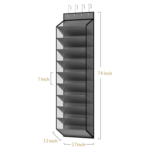 10 Tiers Mesh Over Door Shoe Organizer Storage