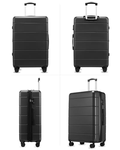 28 Inch Checked Luggage with Spinner Wheels