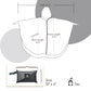 Adults Rain Poncho Waterproof Raincoat Women Gradient Hood with Pocket