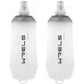 200ml/350ml/500ml Collapsible Soft Flask,BPA Free Folding Soft Water Bottle with Hanging Ring,Lightweight TPU Hydration Flask for Running Marathon Cycling Hiking (2 Count)