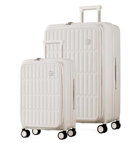 Expandable Top Open Luggage Sets 2 Piece with Spinner Wheel (2 Count)