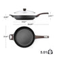 12.5inch Nonstick Frying Pan Paella Pan with Lid