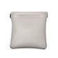 Grey PU Leather Jewelry Pouch Travel Small Jewelry Storage Bag