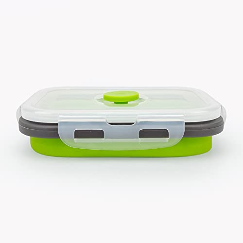 3piece Collapsible Food Storage Containers with Lids (3 Count)