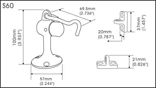Door Stop Solid Brass (2 Count)