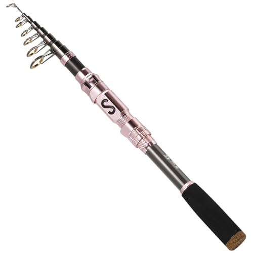 Portable Telescopic Fishing Rod with Carbon Fiber Material and Precision Carved Reel Seat