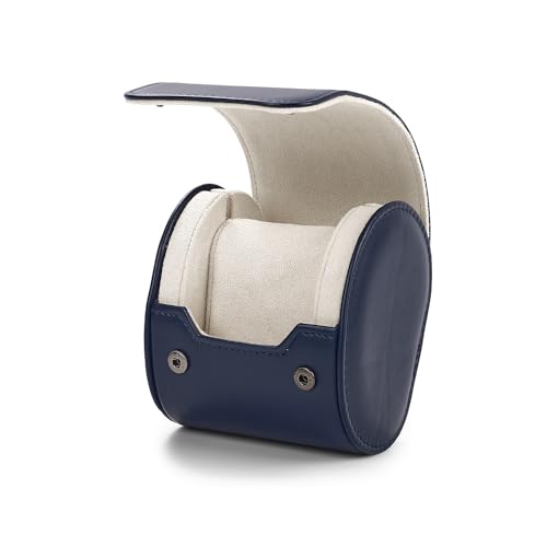 Single Watch Travel Case Dark Blue