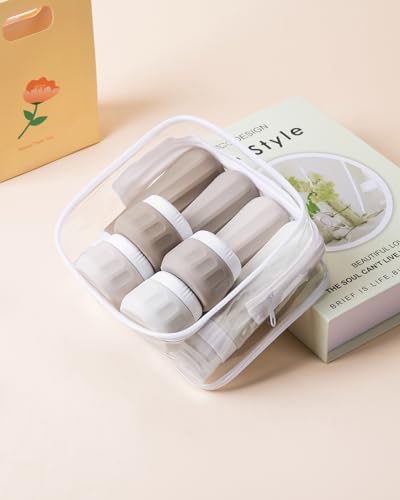 Travel Bottles for Toiletries 8 Pack (8 Count)