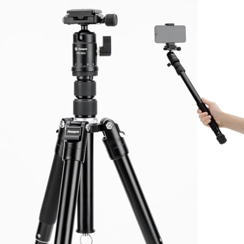 Mini Tripod for Camera 58 Inch Compact Travel Tripod with Selfie Stick Mount