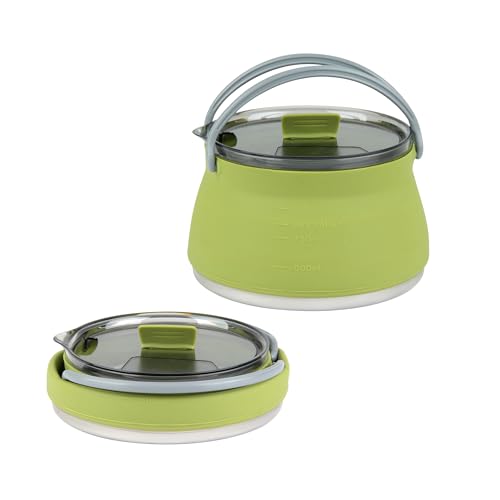 1L Green Silicone Collapsible Kettle (20 Count)
