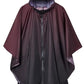 Adults Rain Poncho Waterproof Raincoat Women Gradient Hood with Pocket