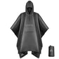 Hooded Rain Poncho Lightweight Waterproof Unisex Raincoat Jacket with Pocket for Men Women Adult