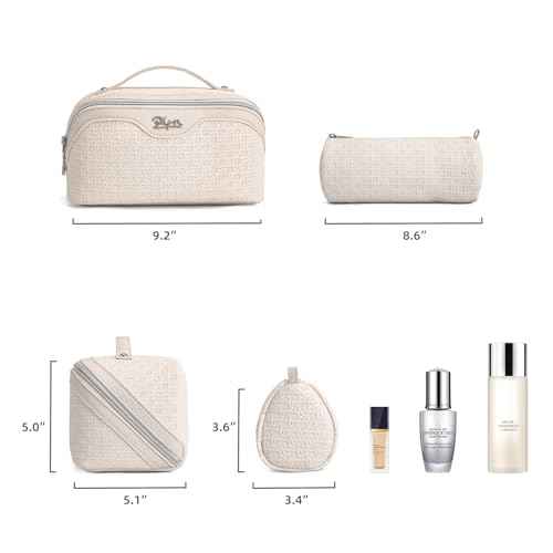 Travel Makeup Bag Cosmetic Bags for Women (3 Count)