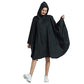 Rain Poncho Jacket Coat Hooded Zipper Style for Women