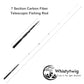 Carbon Fiber Telescopic Fishing Rod 7.4ft