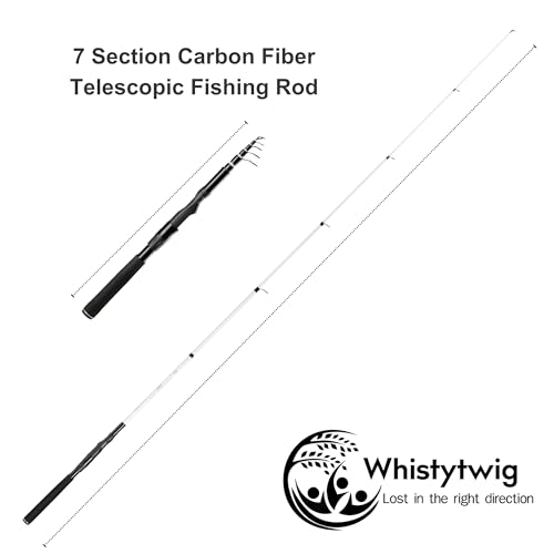 Carbon Fiber Telescopic Fishing Rod 7.4ft