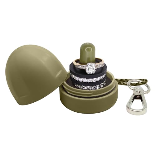 Waterproof Ring Holder Keychain for Travel & Gym