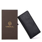 Leather Checkbook Cover Wallet for Men with RFID Blocking