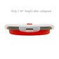 1200ml Large Collapsible Food Containers Silicone Lunch Containers Silicone Leftover Food Containers (3 Count)