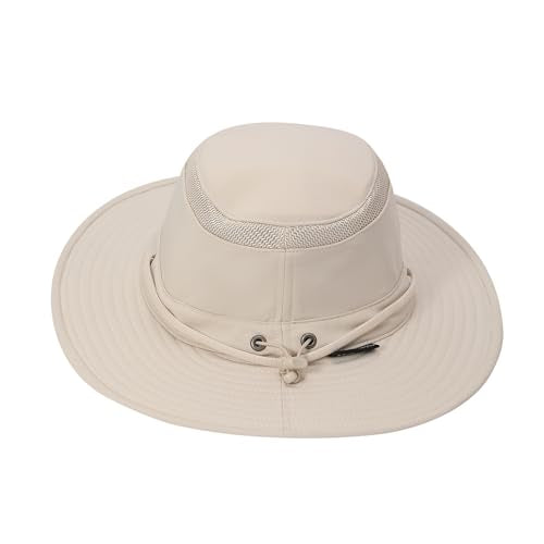 Cimarron Safari Sun Hat with Wide Brim for Outdoor Fishing Hiking Beige