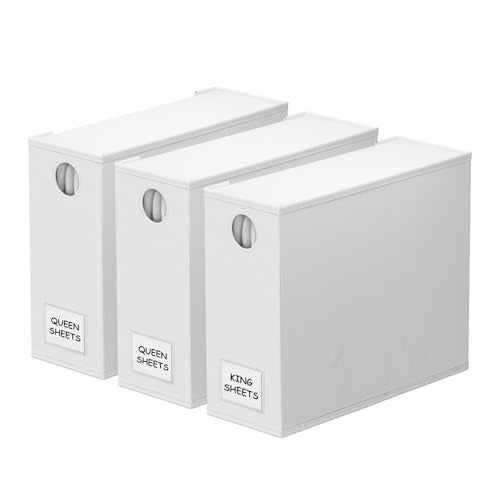 3 Pack Bed Sheet Organizers and Storage (3 Count)