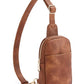Crossbody Bags for Women Leather Cross Body Sling Bag for Woman Travel Mocha Brown