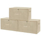 Fabric Storage Bins with Zipper Lids (3 Count)