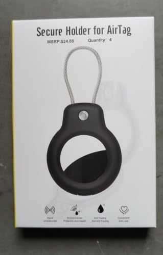 for AirTag Holder Keychain (4 Count)