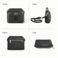 Black Genuine Leather Crossbody Bags for Women Travel Wallet Purse