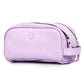 10" Premium Leather Toiletry Travel Pouch With Waterproof Lining