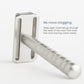 Razor Jet Black Double Edge Safety Razor with 5 Spare Blades