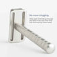 Razor Steel Blue Double Edge Safety Razor with 5 Spare Blades