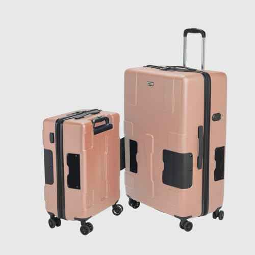 Patented Connecting Hard Shell 2 Piece Luggage Set (2 Count)