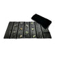 Travel Jewelry Roll Bag Portable Organizer Pouch With Grids&PVC Cover Storage Bags for Necklace