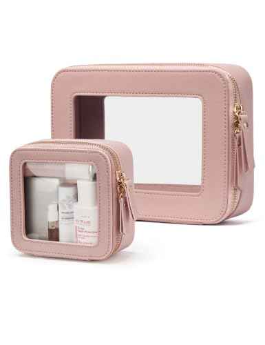 Clear Makeup Bag with Zipper (2 Count)