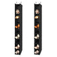 2 Pack 10 Tier Foldable Hanging Shoe Organizer Black