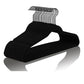 Black Velvet Hangers 30 Pack Non Slip Heavy Duty Black Hooks (30 Count)