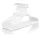 White Velvet Hangers 50 Pack Non Slip Heavy Duty White Hooks (50 Count)