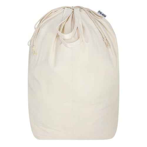 Canvas Laundry Bags with Handles & Square Base 16"Wx16"Depth x27.6"H
