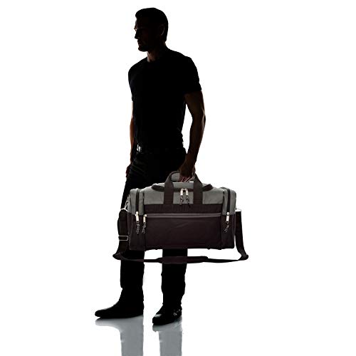 17" Blank Duffle Bag in Gray and Black