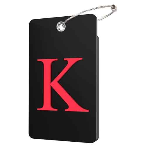 2 Pack Initial Luggage Tags for Suitcases Airplane Travel Essentials (2 Count)