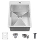 15 x 20 x 9 Inch Drop In Kitchen Bar Sink