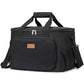 Medium Lunch Bag Insulated Lunch Box Soft Cooler Cooling Tote for Adult Men Women (Black / Mega (33L))