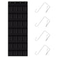 28 Mesh Pockets Hanging Over the Door Shoe Organizer （Black）