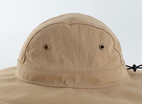 Summer UPF 50+ Men's Bucket Sun Hat Wide Brim Fishing Hat Safari Hat