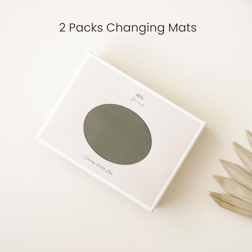 Faux Leather Waterproof Baby Changing Mat 2 Pack (2 Count)