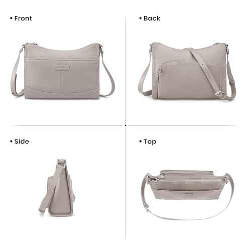 Soft Real Leather Crossbody Bags for Women Travel Wallet Purse