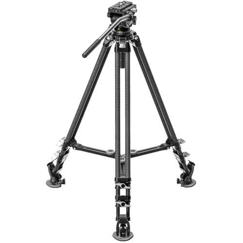 LVC 193C Carbon Fiber Twin Leg Video Tripod+BV