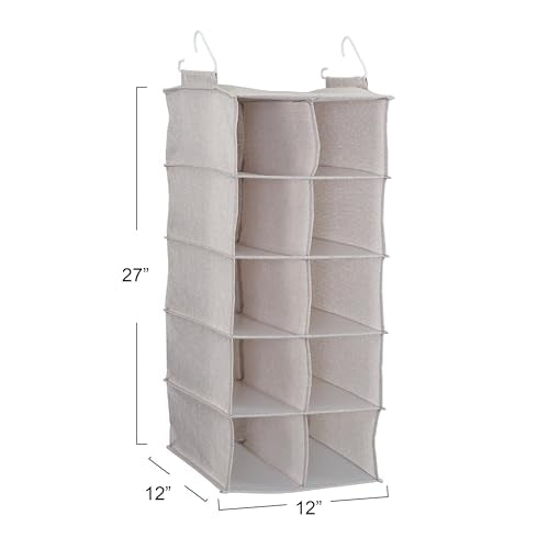 10 Pocket Hanging Shoe Organizer
